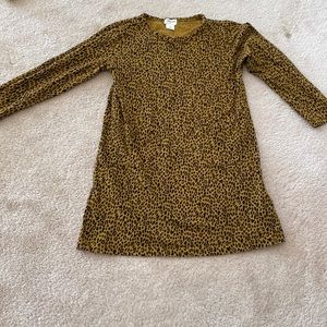 Crewcuts leopard cotton dress sz 5T